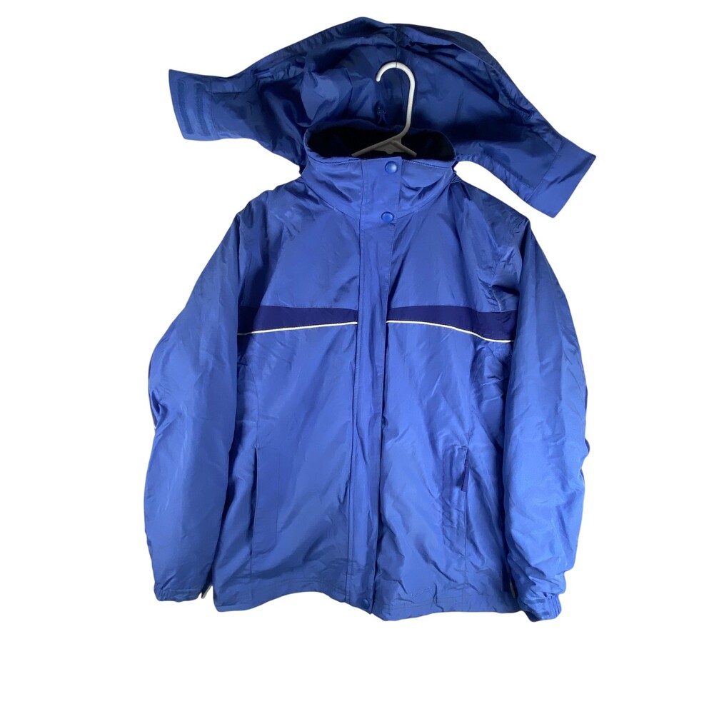L.L.Bean Jacket Womens Medium Blue 3-in-1 Fleece Lined Hooded Ski Jacket
